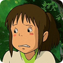 Hayao Miyazaki minimalist home page icon