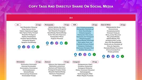 Hashtags for Social Media screenshot 4