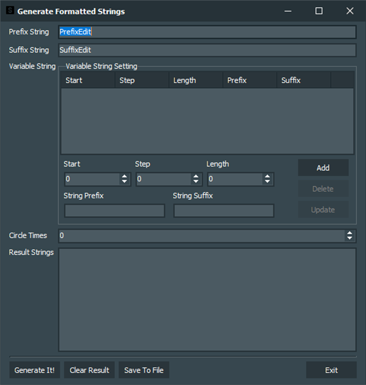 #1. Generate Formatted Strings (Windows) 由: y8ngl