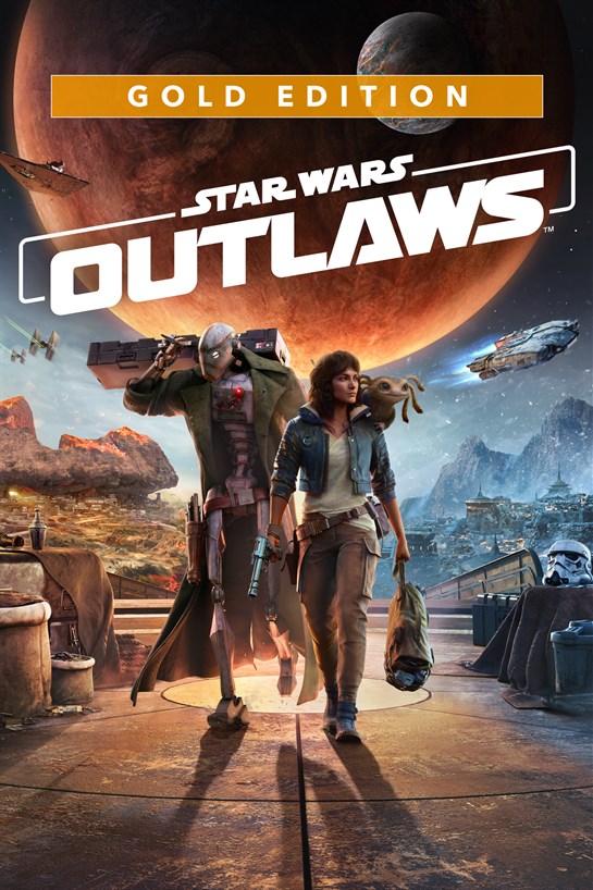 Box shot of Star Wars Outlaws Gold Edition