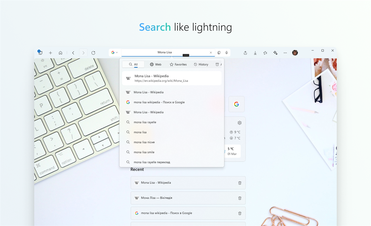 #5. Aurora - fast & private web browser (Windows) Podle: Ecclipse Apps