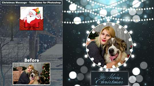 Christmas Message - Templates for Photoshop screenshot 1