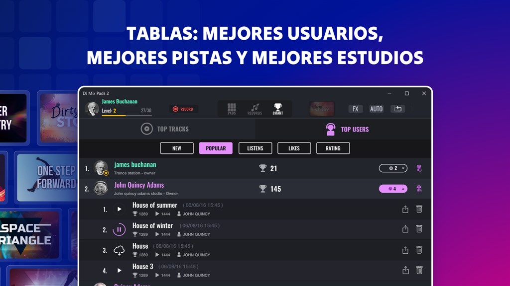 DJ Mix Pads 2 - Mesa de Mezclas - Aplicaciones de Microsoft