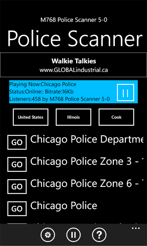 Police Scanner 5-0 Radio Screenshots 1
