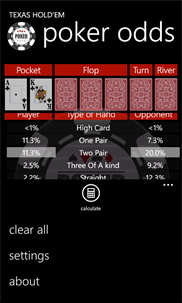Poker Odds screenshot 1