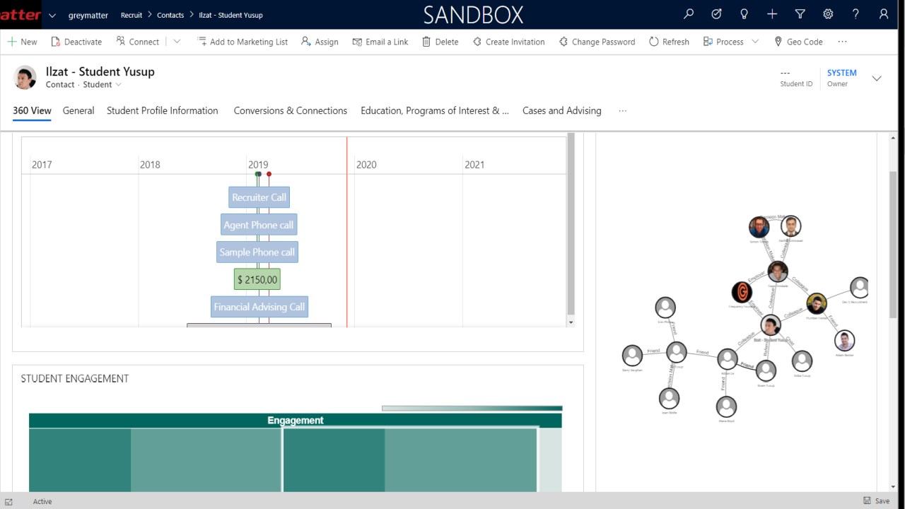 Snapshot 4 of greymatter Student Lifecycle CRM for Higher Education