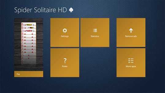 Spider Solitaire HD Free screenshot 3