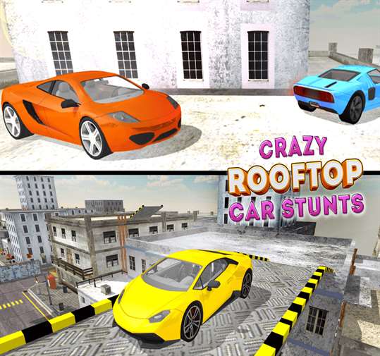 Crazy Rooftop  Car Stunts 3D screenshot 4