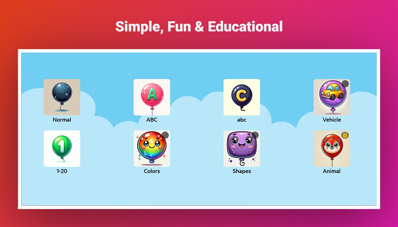 #1. Balloon Pop Toddler Baby Game (Windows) 게시자: WP-Developer