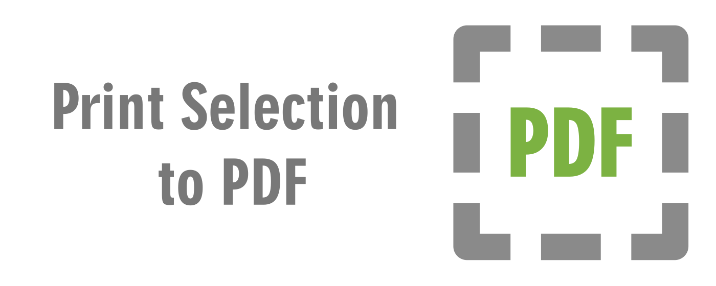 Print Selection to PDF marquee promo image