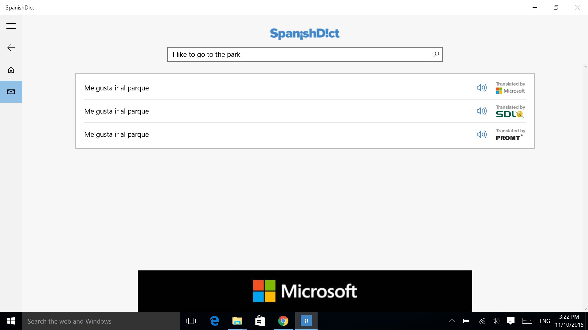 SpanishDict for Windows 10 Mobile