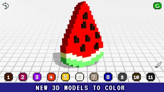 Food 3D Color by Number - Voxel Coloring Book screenshot 3