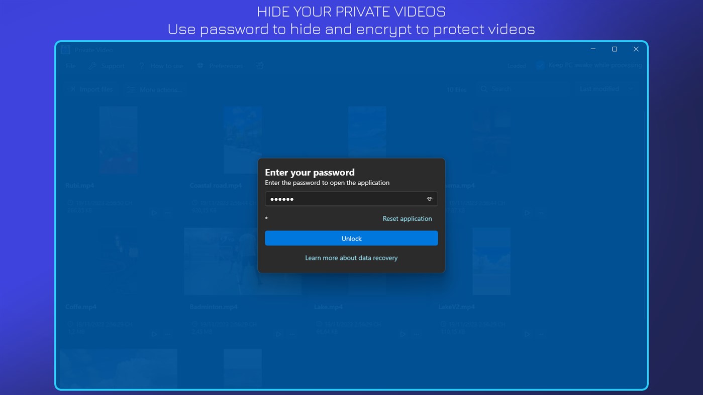 #1. Hide Private Video (Windows) 由: IO Lab