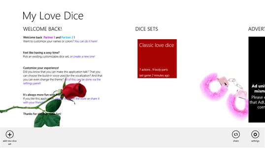 My love dice screenshot 6