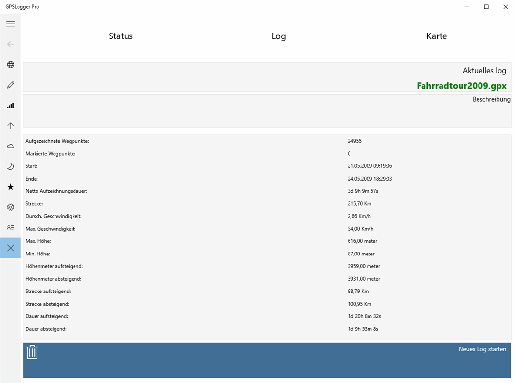#2. GPSLogger Pro (Windows) 由: Patrick Mortara