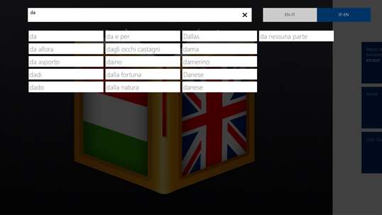 Italian<>English Dictionary screenshot 1