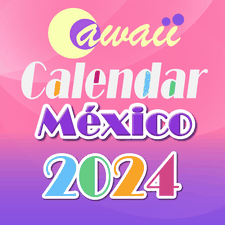 México 2024 Cawaii Calendario Libre!