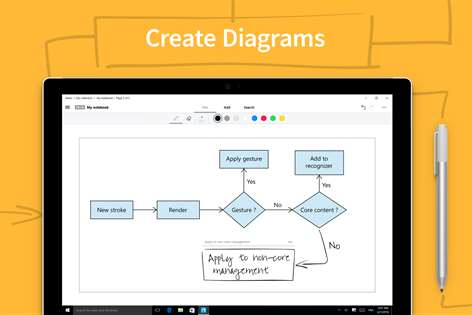 Screenshot: Draw interactive diagrams