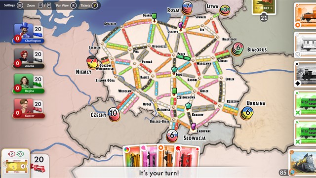 Ticket to Ride: Poland Expansion screenshot 4