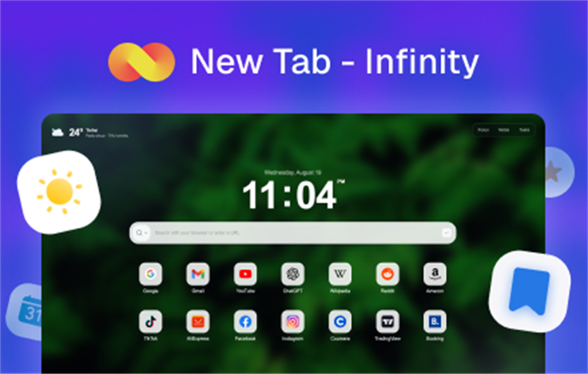 New Tab — Infinity Dashboard