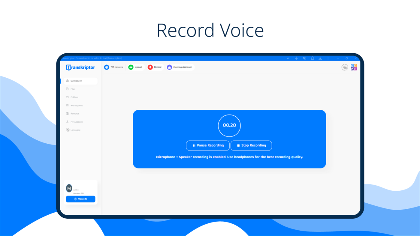 #3. Transkriptor (Windows) 由: Transkriptor