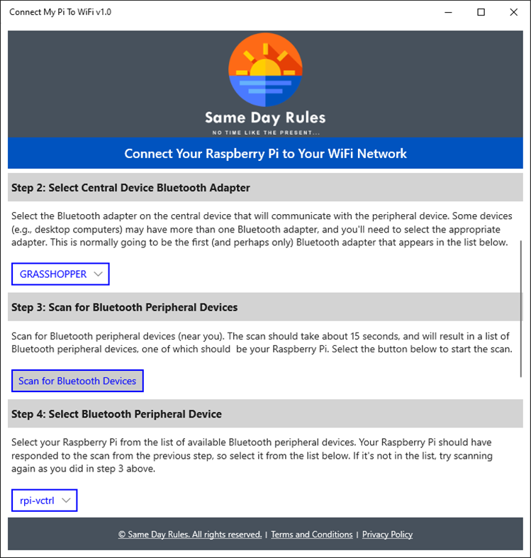 #2. Connect My Pi To WiFi (Windows) Podle: Same Day Rules