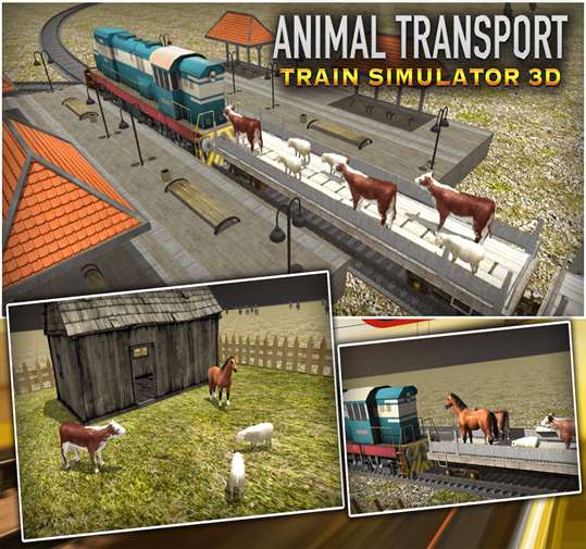 Animal Transport Train Simulator screenshot 4