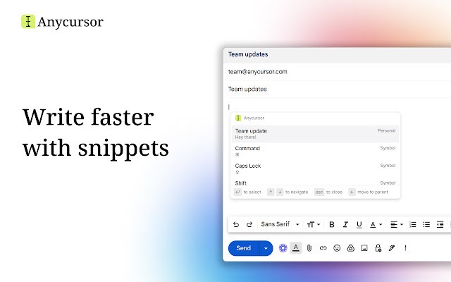 Anycursor - Writing Assistant