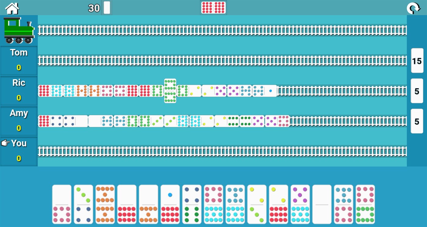 #4. Train Dominoes Game (Windows) بواسطة: ALGOTECH SOFTWARE