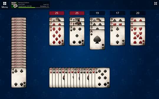 Blackjack Solitaire screenshot 2