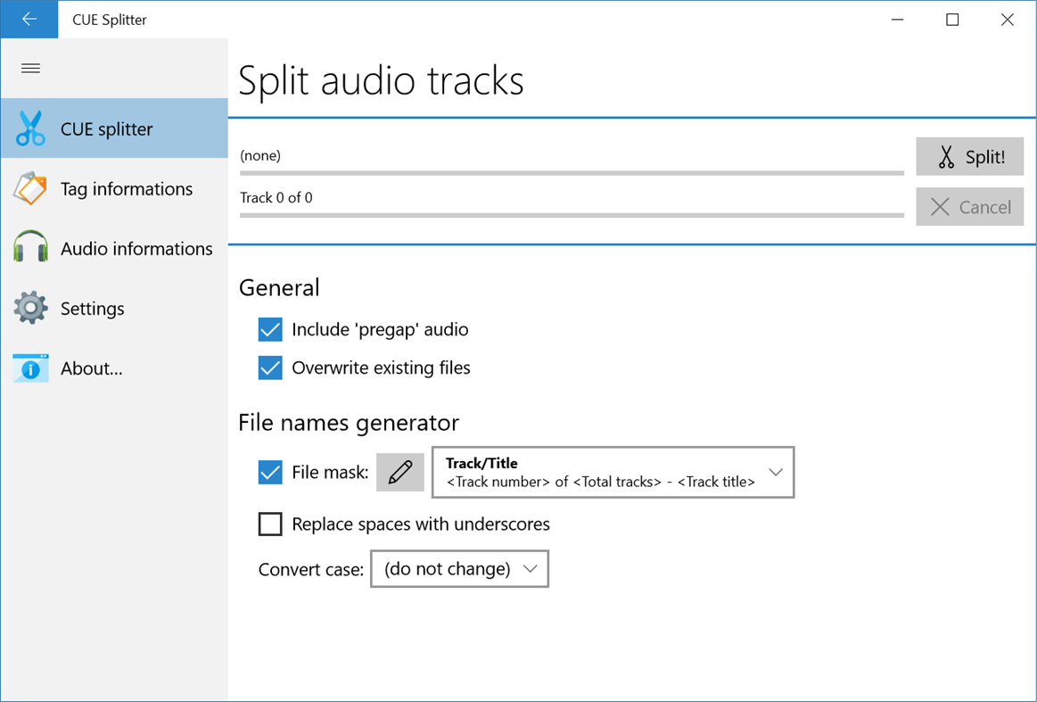 #6. CUE Splitter (Windows) 由: Medieval Software