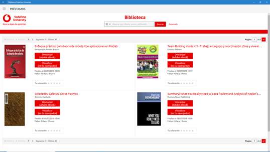 Biblioteca Vodafone University screenshot 3