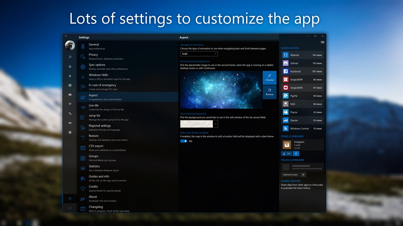 #3. OneLocker Password Manager (Windows) Με: Sergio Pedri