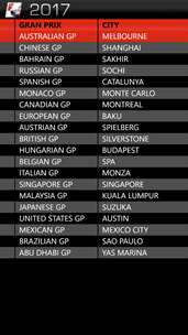 Formula 2017 Calendar screenshot 4