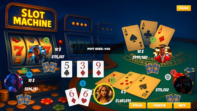 Poker Blackjack Slots machine - Casino Experience screenshot 1