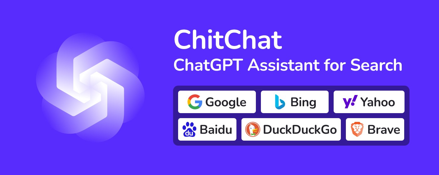 ChitChat - ChatGPT for Better Searches marquee promo image