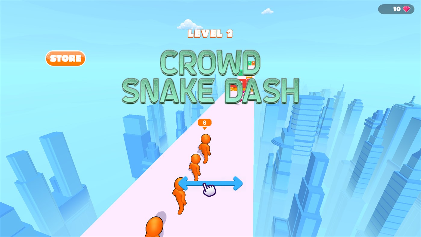 #1. Crowd Snake Dash (Windows) Podle: PeterHardiman