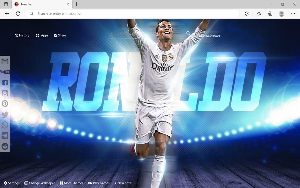 Cristiano Ronaldo Wallpaper - Microsoft Edge Addons