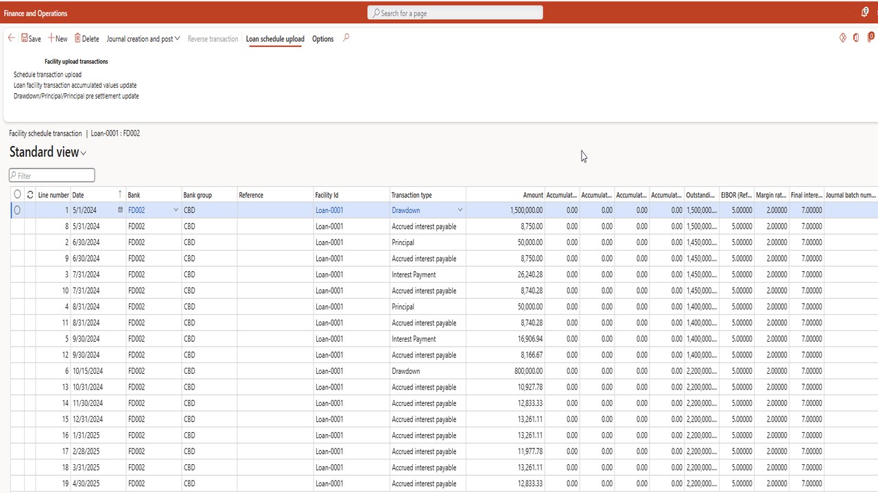 Snapshot 5 of Treasury Management for D365 Finance & Supply Chain