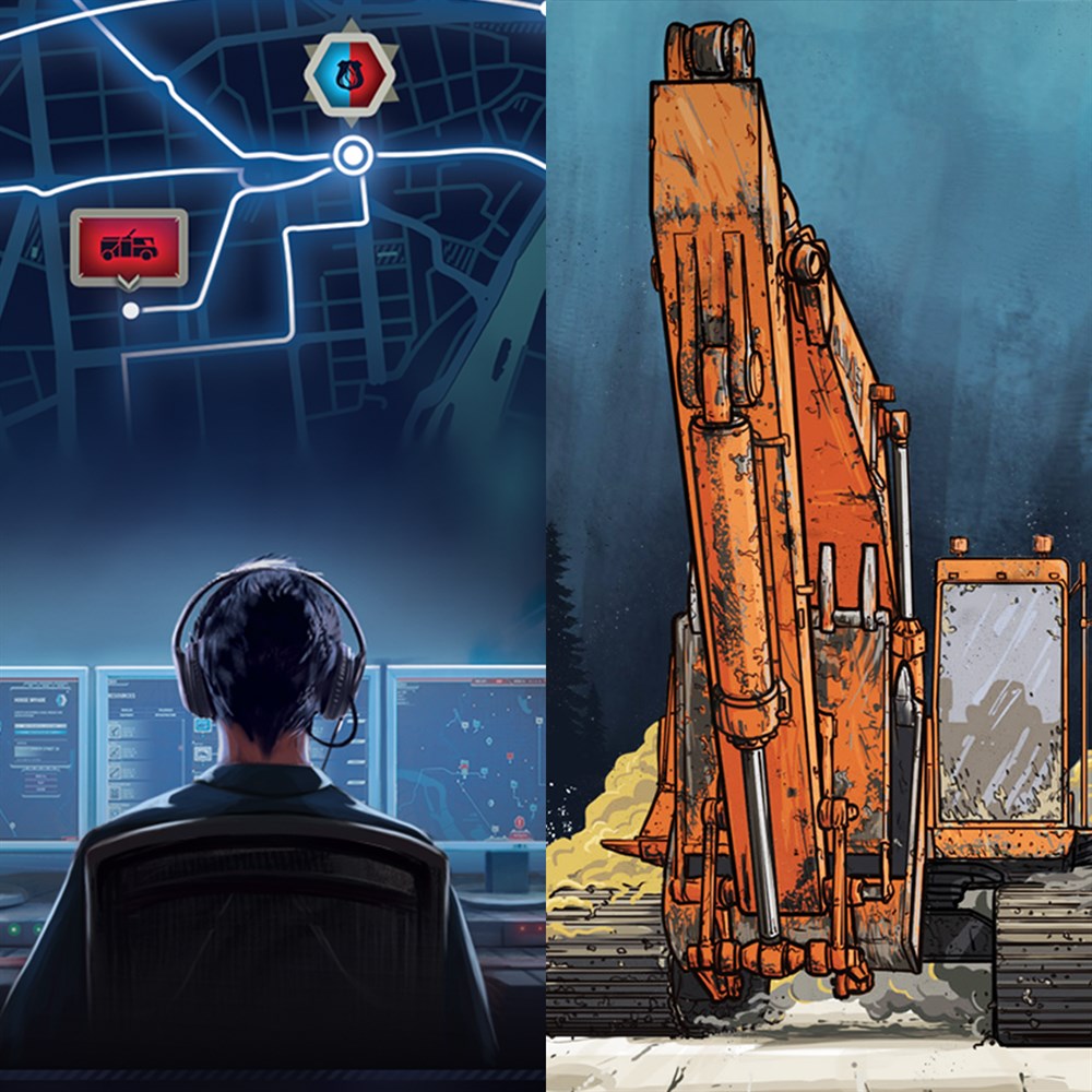 Simulator Bundle: Gold Mining Simulator and 911 Operator cover art (full size)