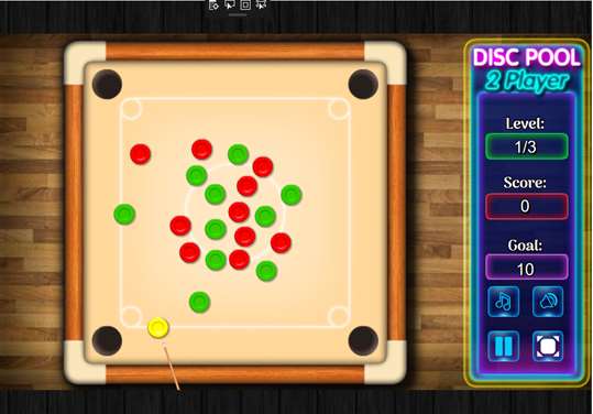 Disc Pool 2 Player Game screenshot 3