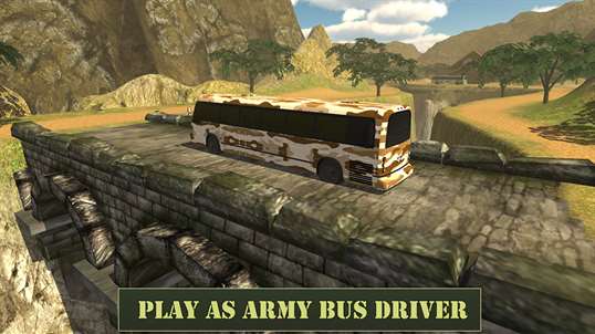 Army Transport Bus Driver 3D - Military Staff Duty screenshot 4