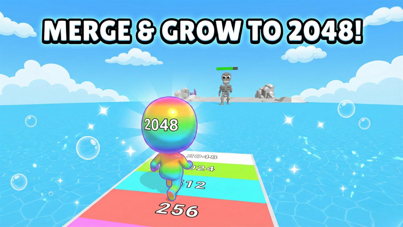 #1. Man Runner 2048: Merge (Windows) By: LeadToChanges L.L.C-FZ