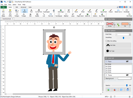 DrawPad Graphic Design Editor Free PC Download Free - Best Windows 10 Apps