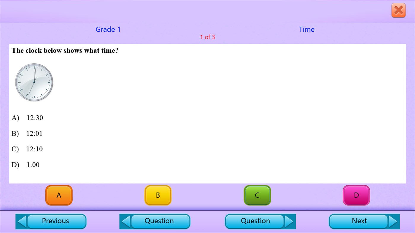 #7. QVprep Lite Learn Math Grade 1 (Windows) By: PJP Consulting LLC