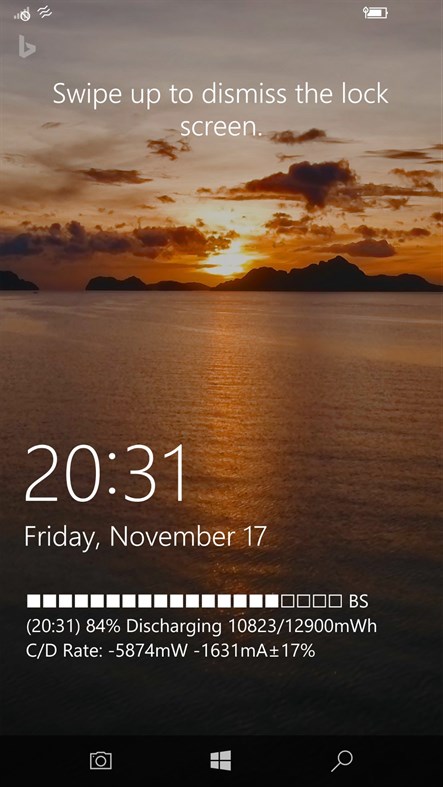 #3. Battery Bar Graph on Lock Screen (and Glance Screen) (Windows) Podle: Kazuho Imada