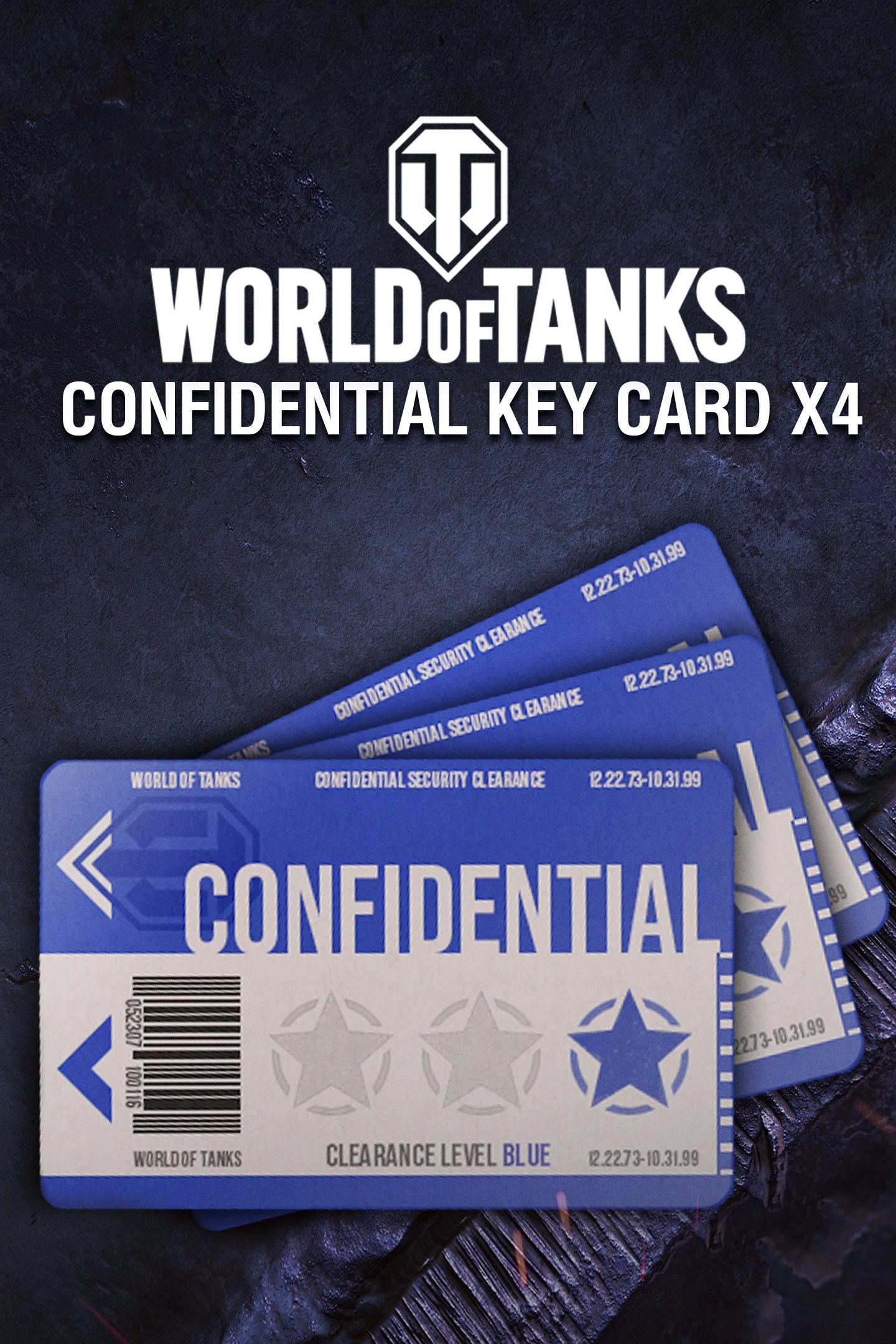 World of Tanks - 4 Confidential Key Cards