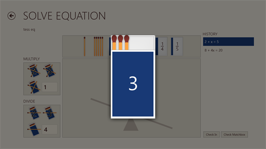 Matchbox Equations screenshot 3