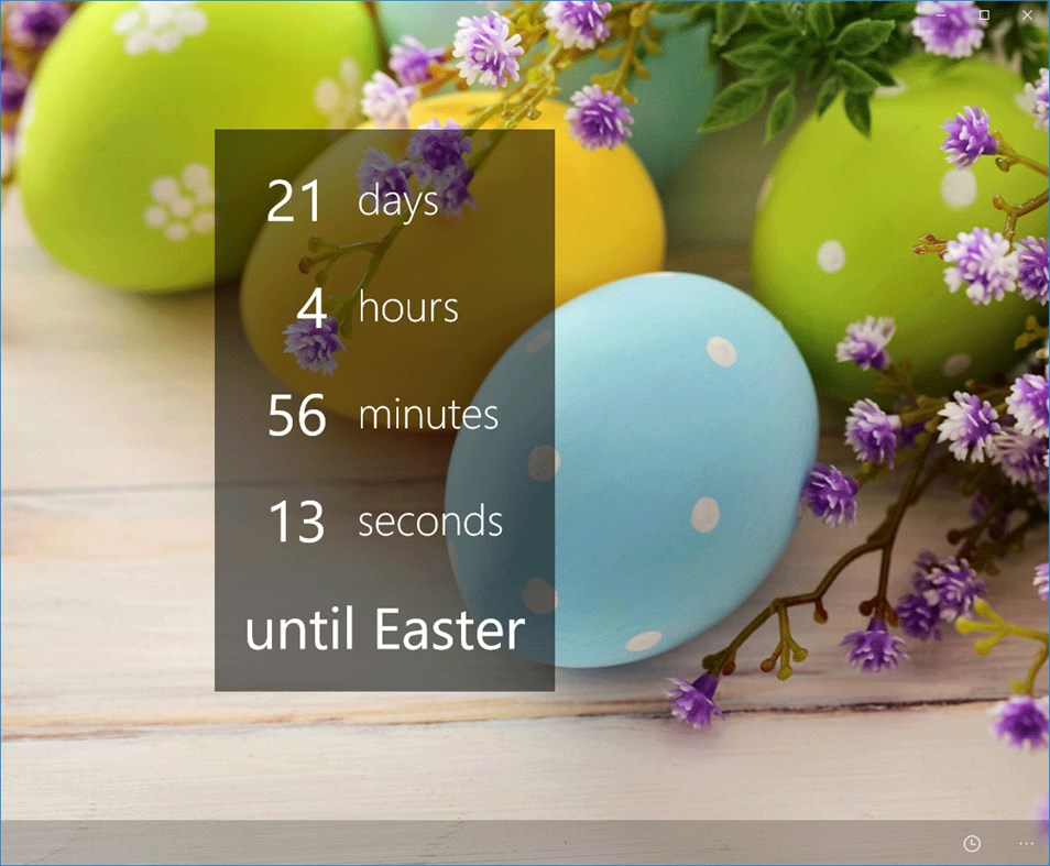 #2. Easter Countdown (Windows) بواسطة: Martin Zikmund