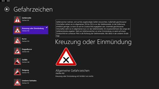 Verkehrszeichen screenshot 2